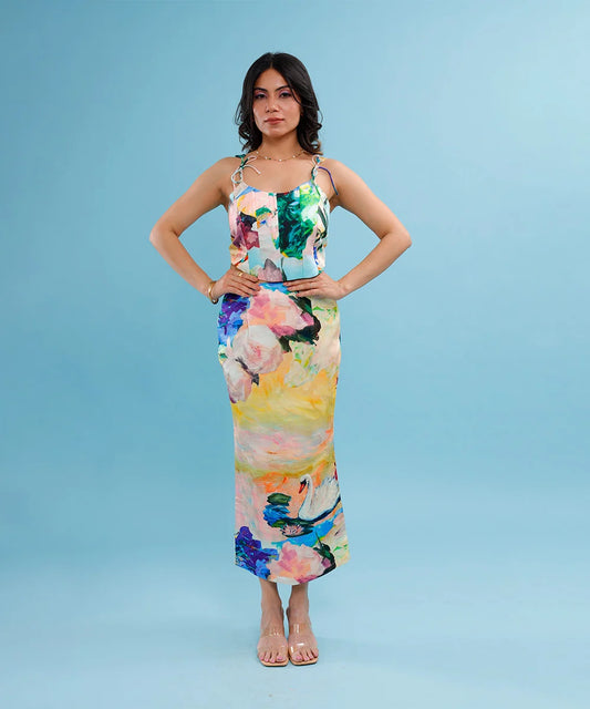 Cyphéa Corset and Midi Skirt