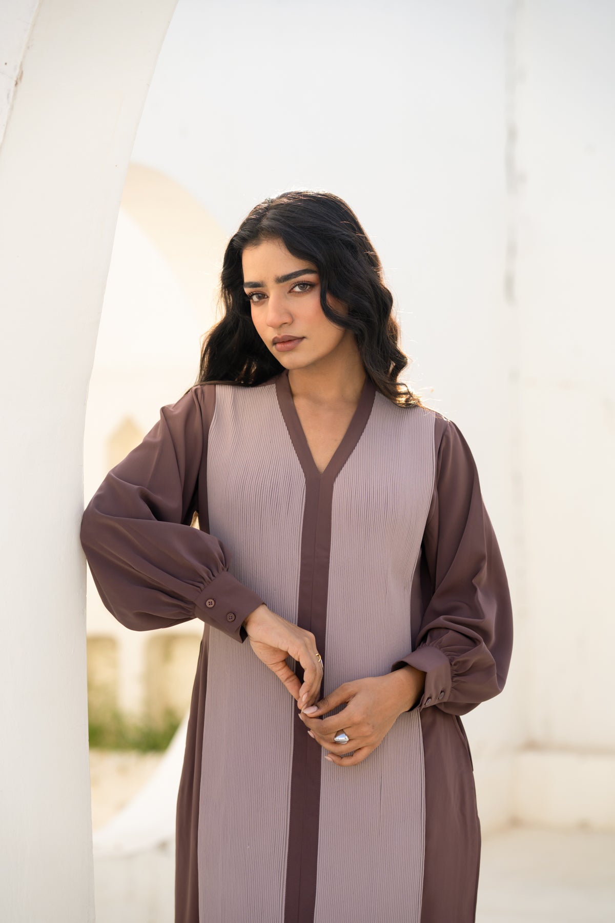 The Classic Corded Dress - Dual Tone