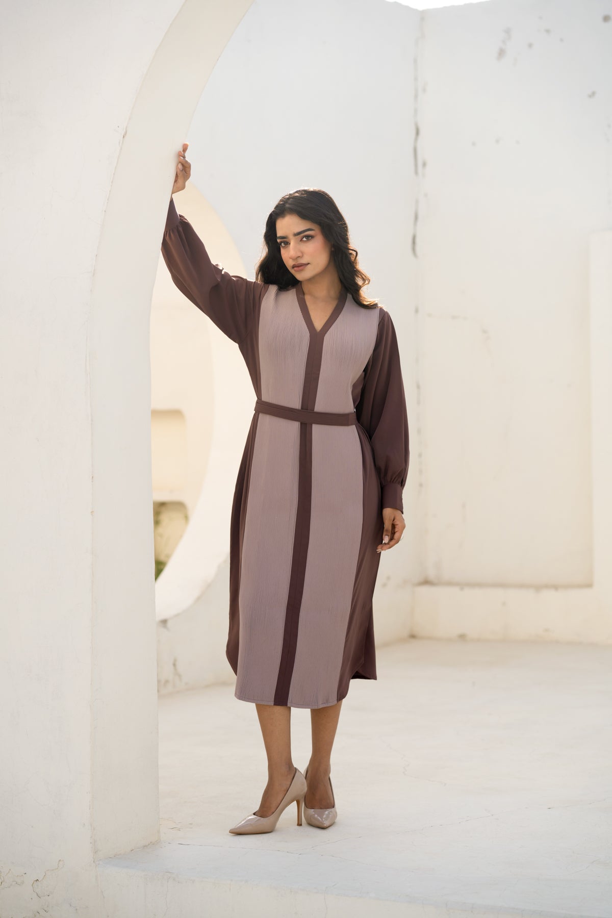 The Classic Corded Dress - Dual Tone