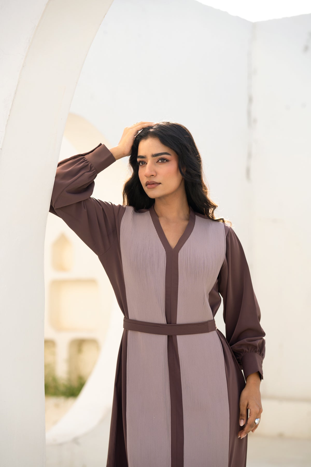 The Classic Corded Dress - Dual Tone
