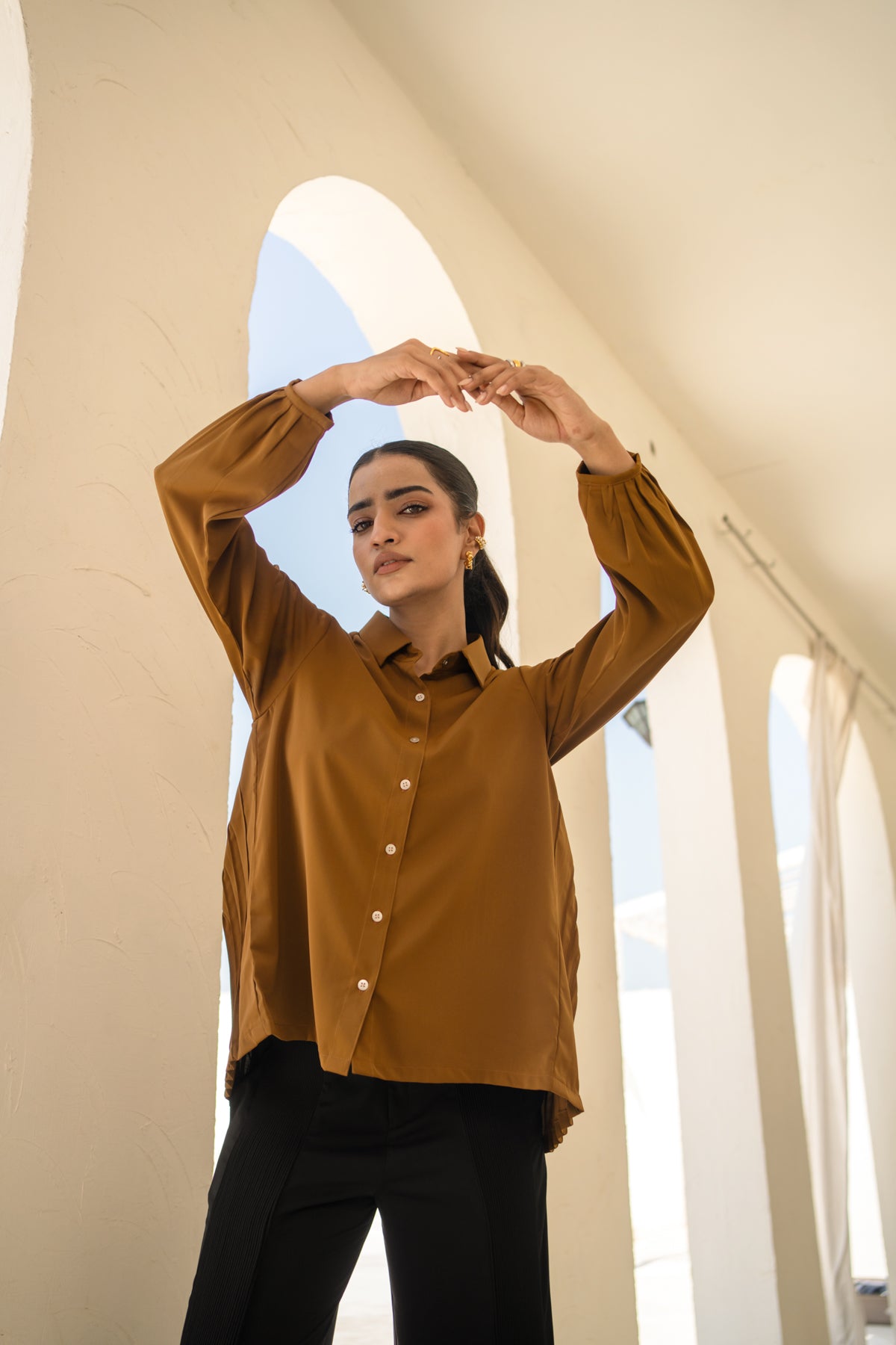 The Pleat-back Shirt