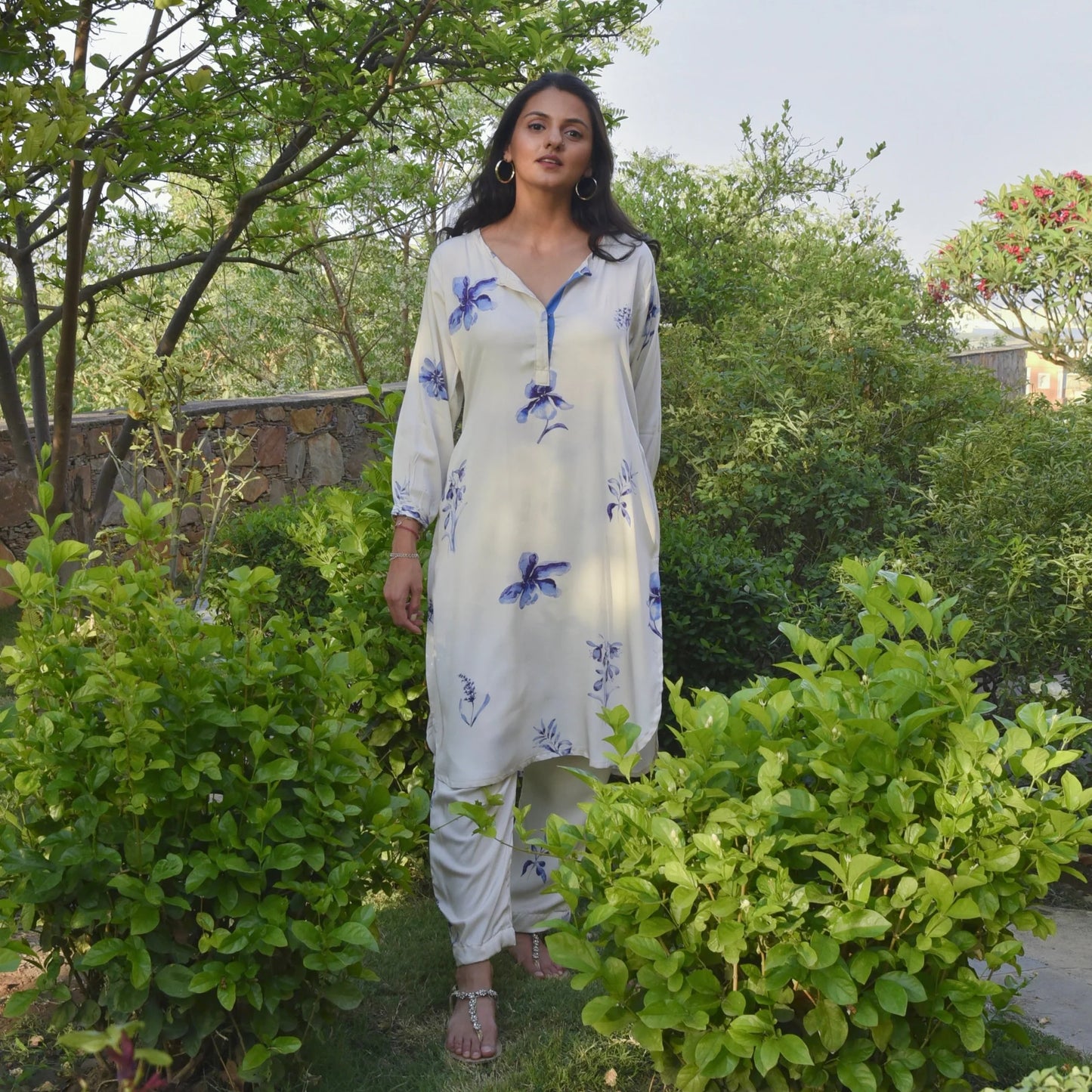 Camellia floral printed Kurta