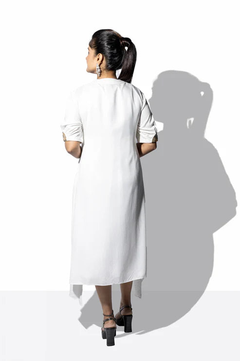 Front Tieup High Low Dress