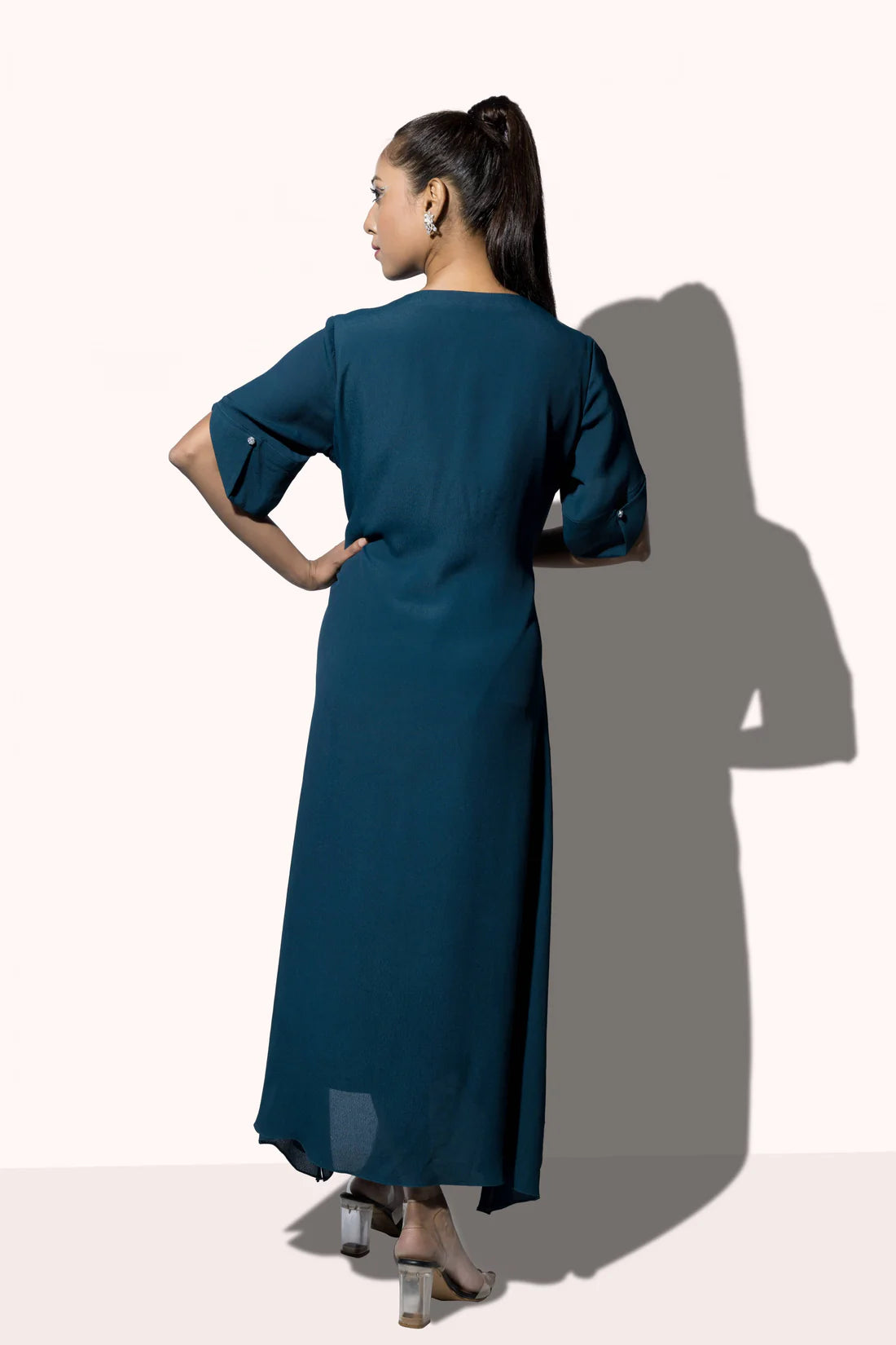 Wired Winged Embroided Dress