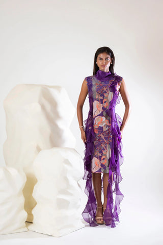 Printed Ruffle Dress