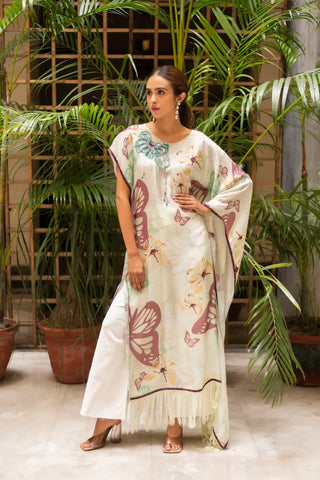 Butterfly Printed Kaftaan Top