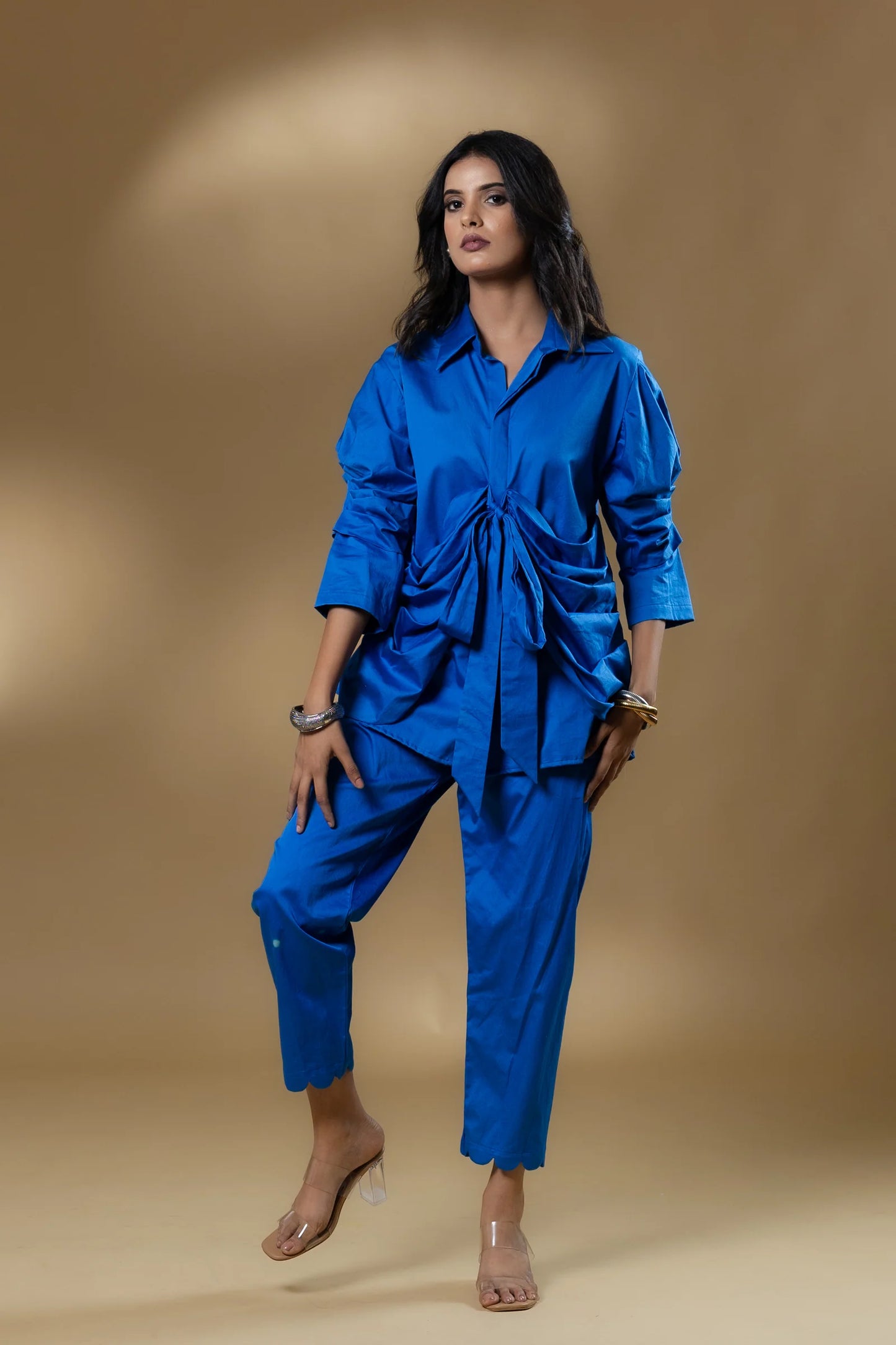 Electric Blue Knotty Co-ord