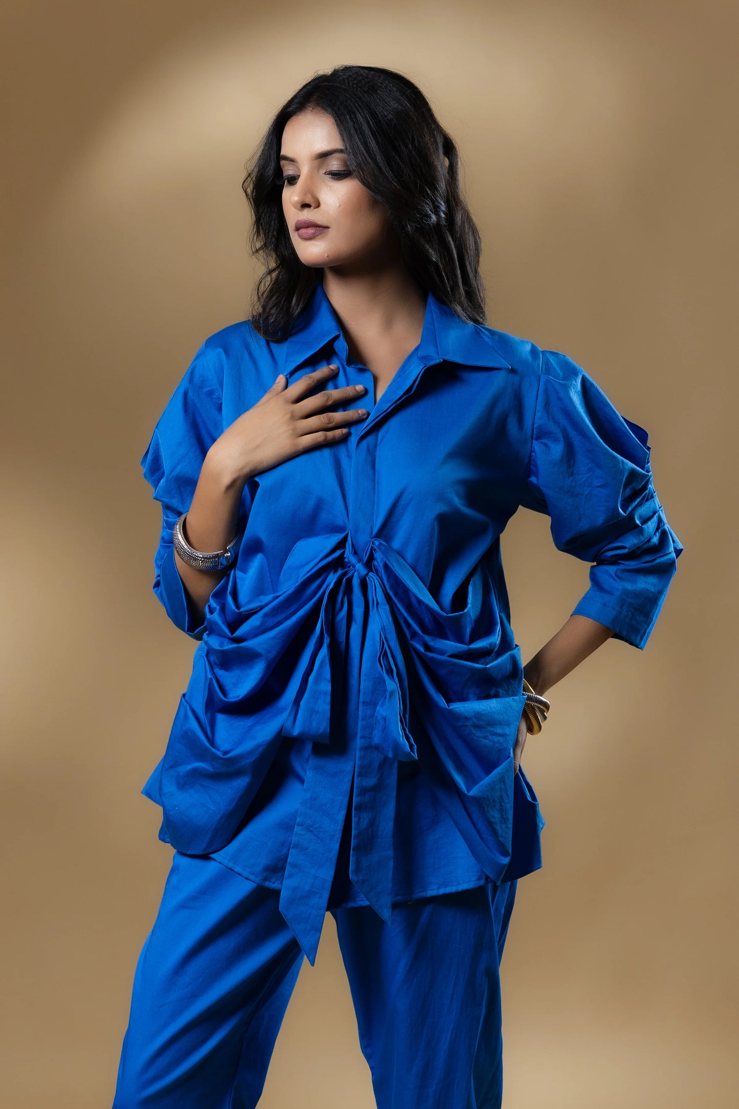 Electric Blue Knotty Co-ord