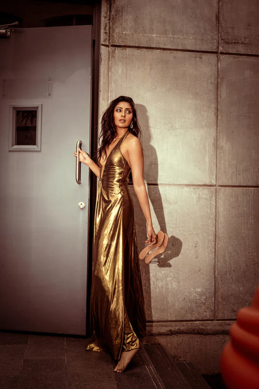 Elysian Golden Glow Maxi Dress