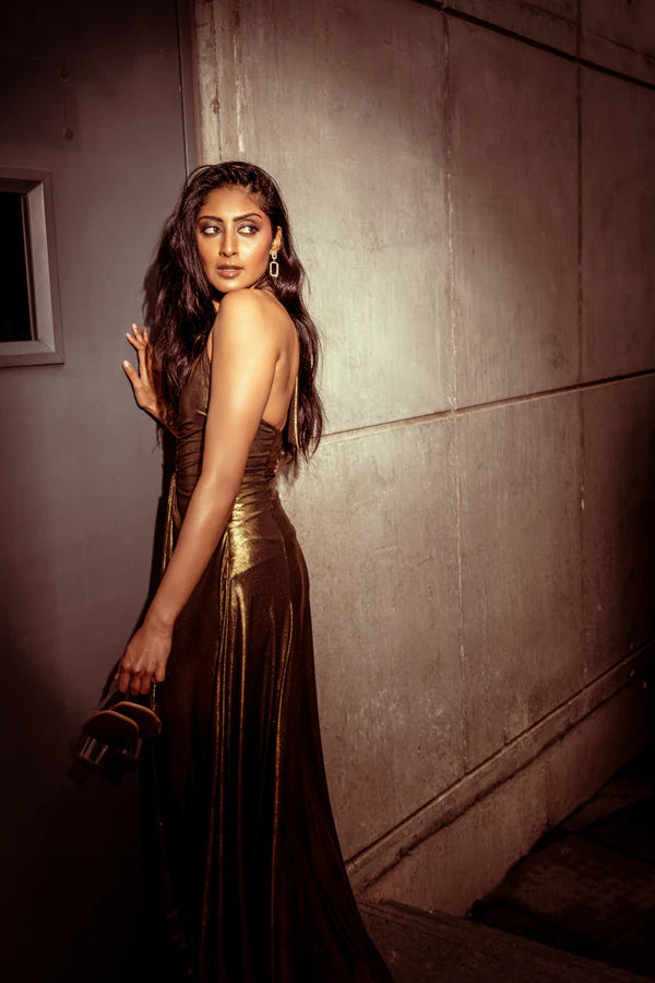 Elysian Golden Glow Maxi Dress