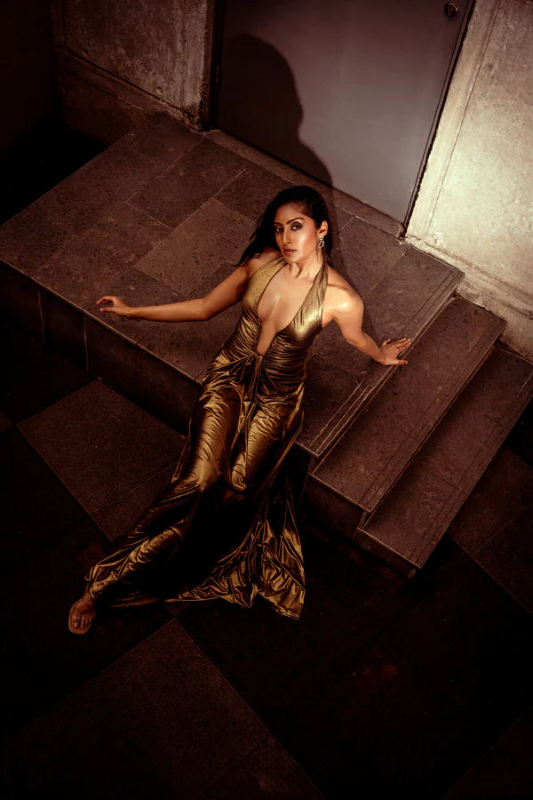 Elysian Golden Glow Maxi Dress