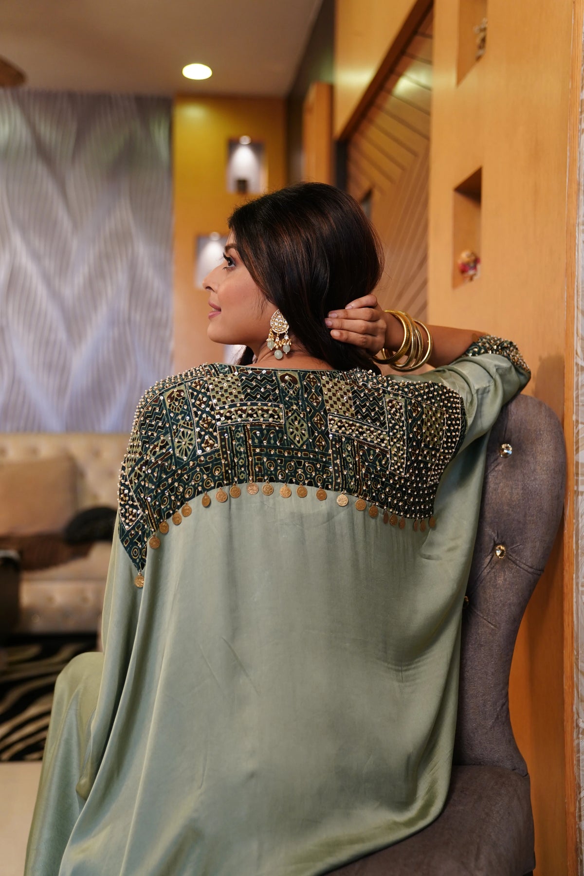 Embellished Kaftan Co-ord