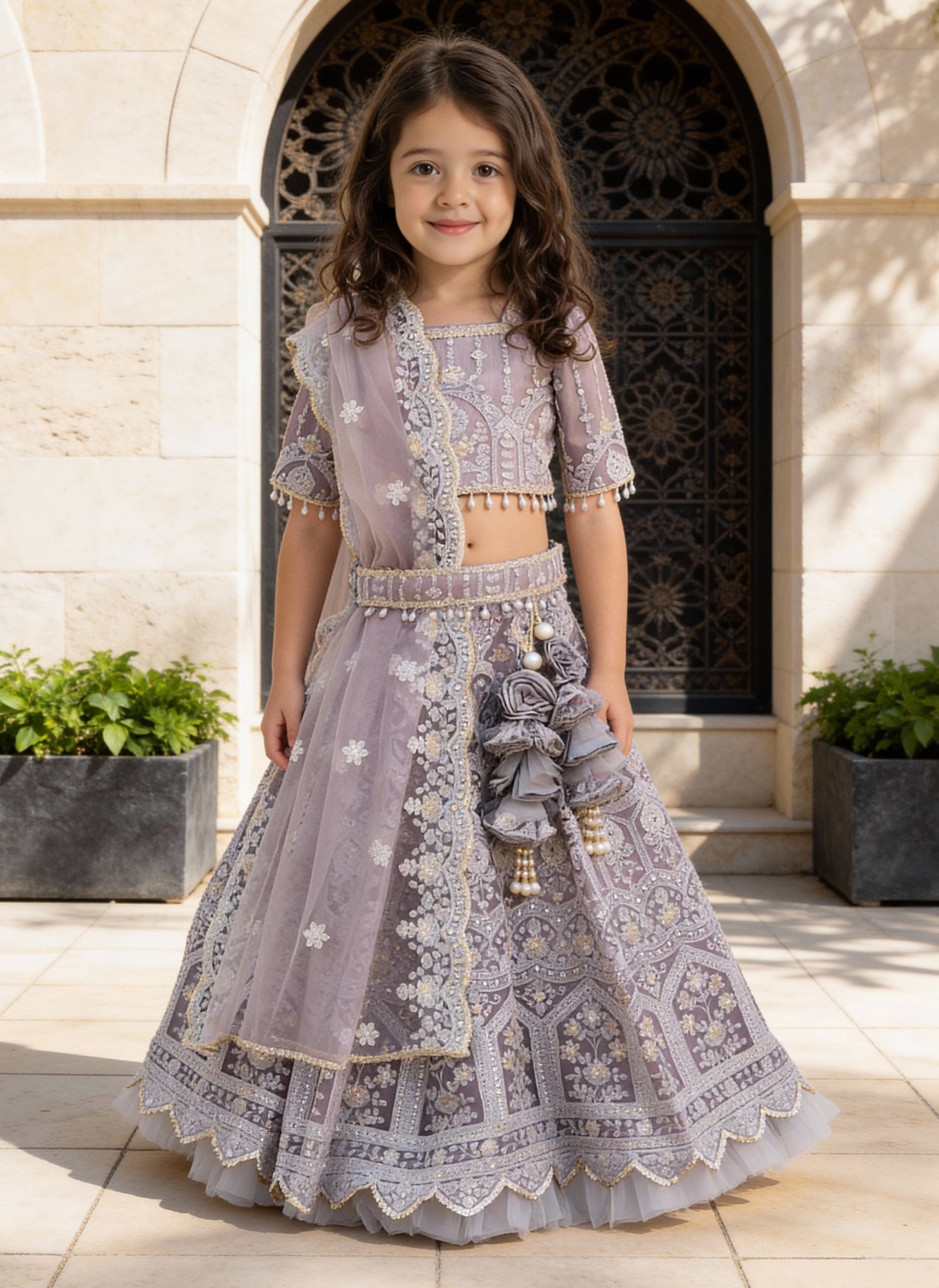 Thread and Sequence Lehenga Set