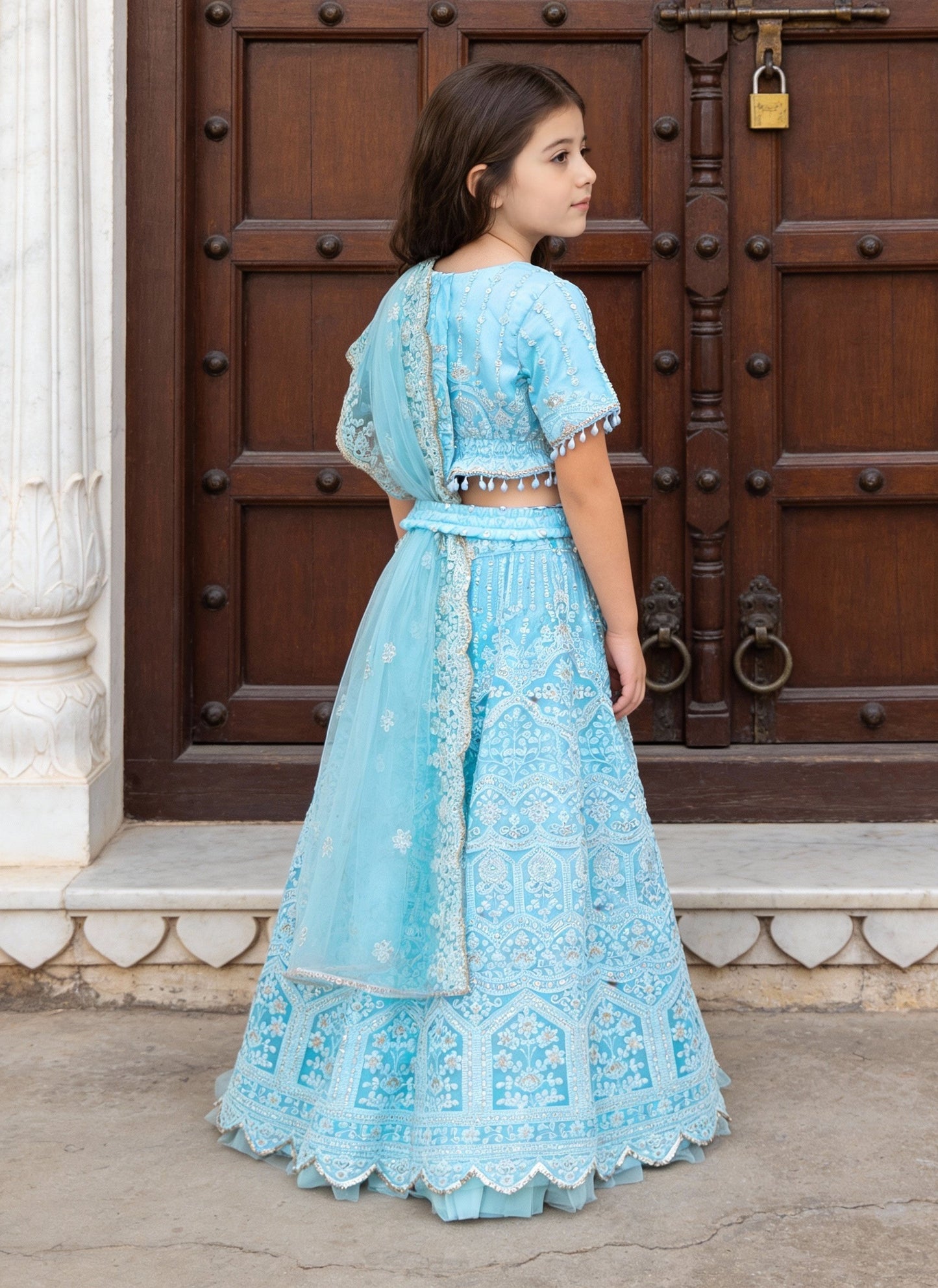 Thread and Sequence Lehenga Set