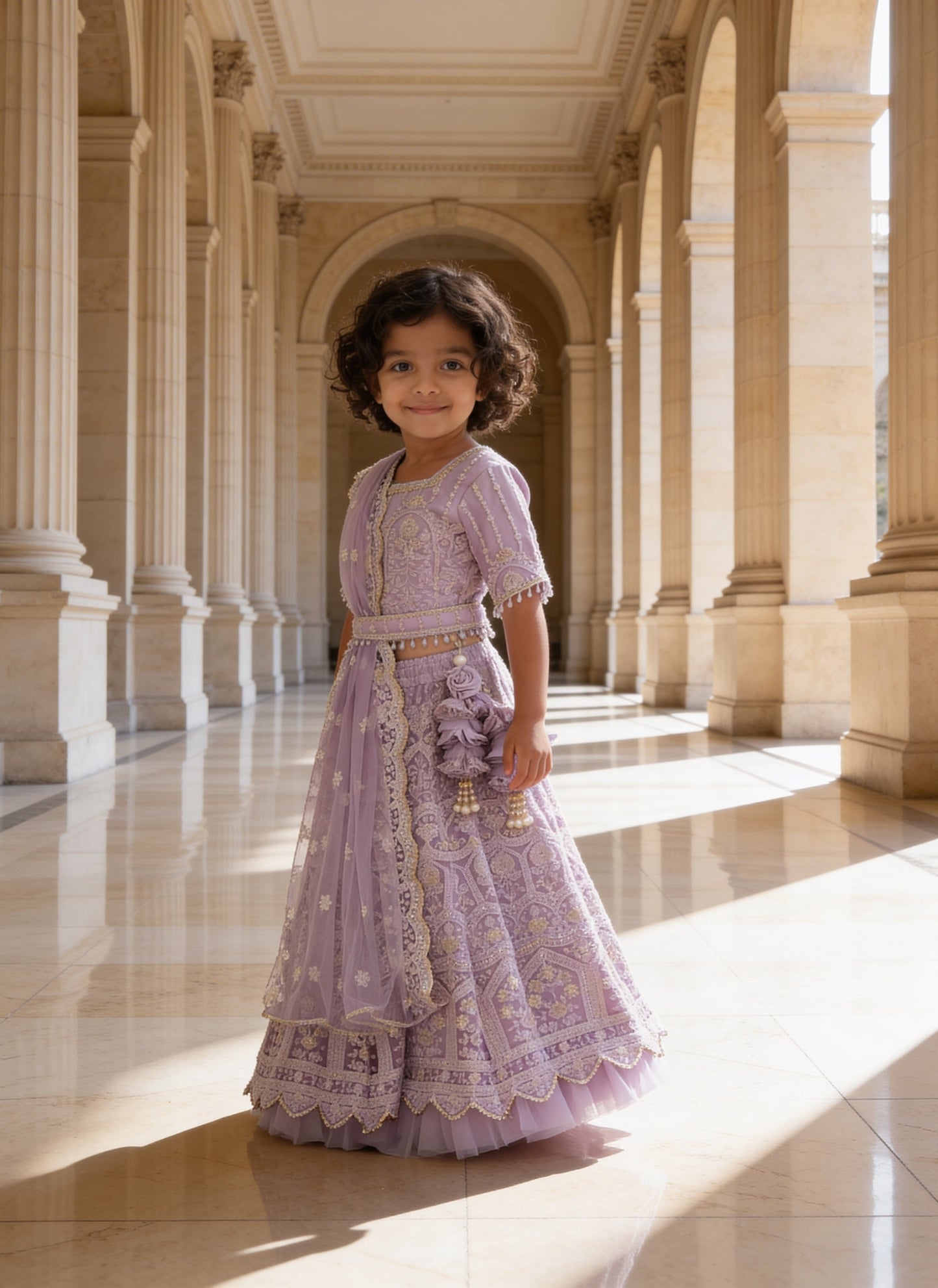 Thread and Sequence Lehenga Set