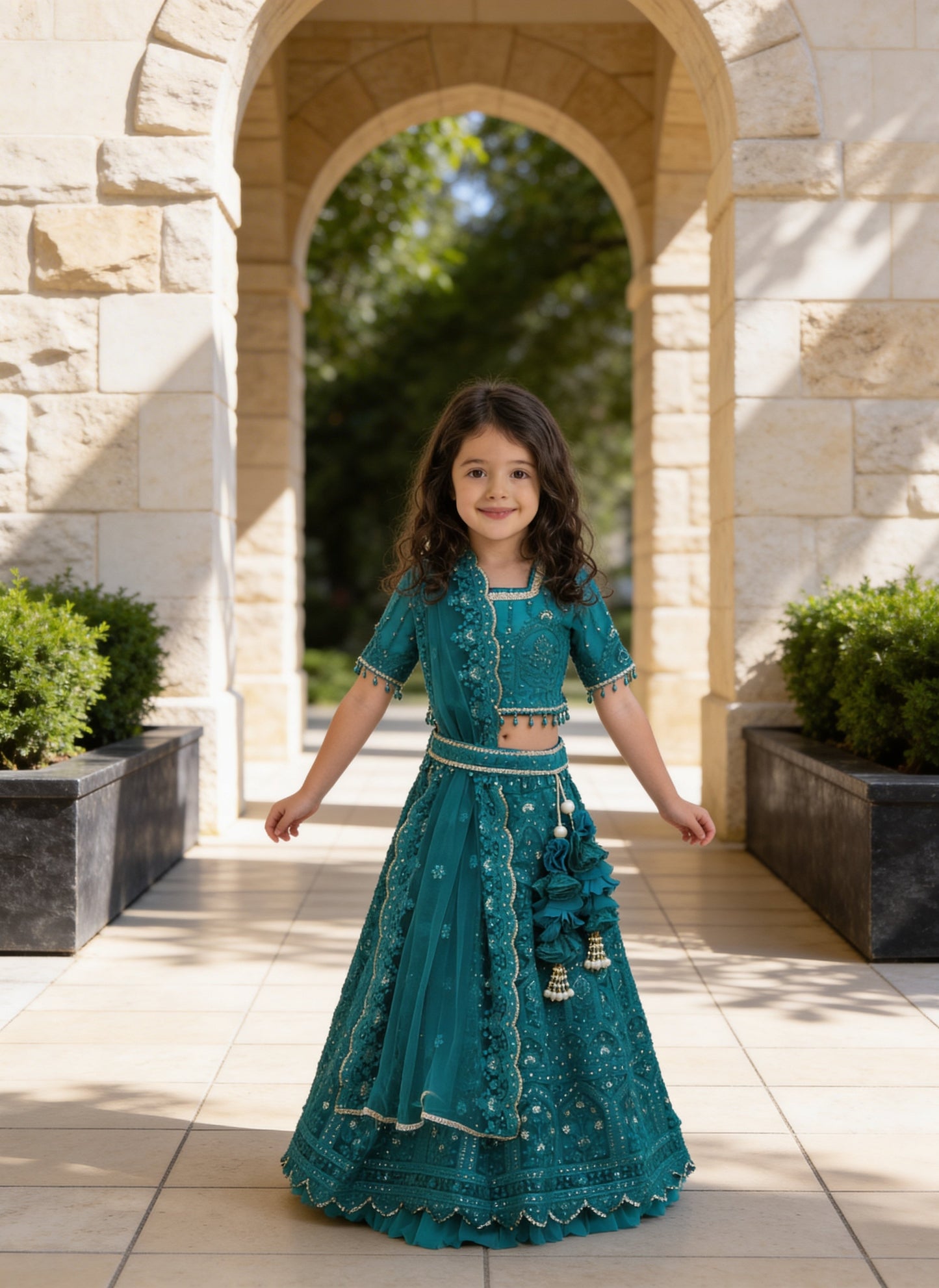 Thread and Sequence Lehenga Set