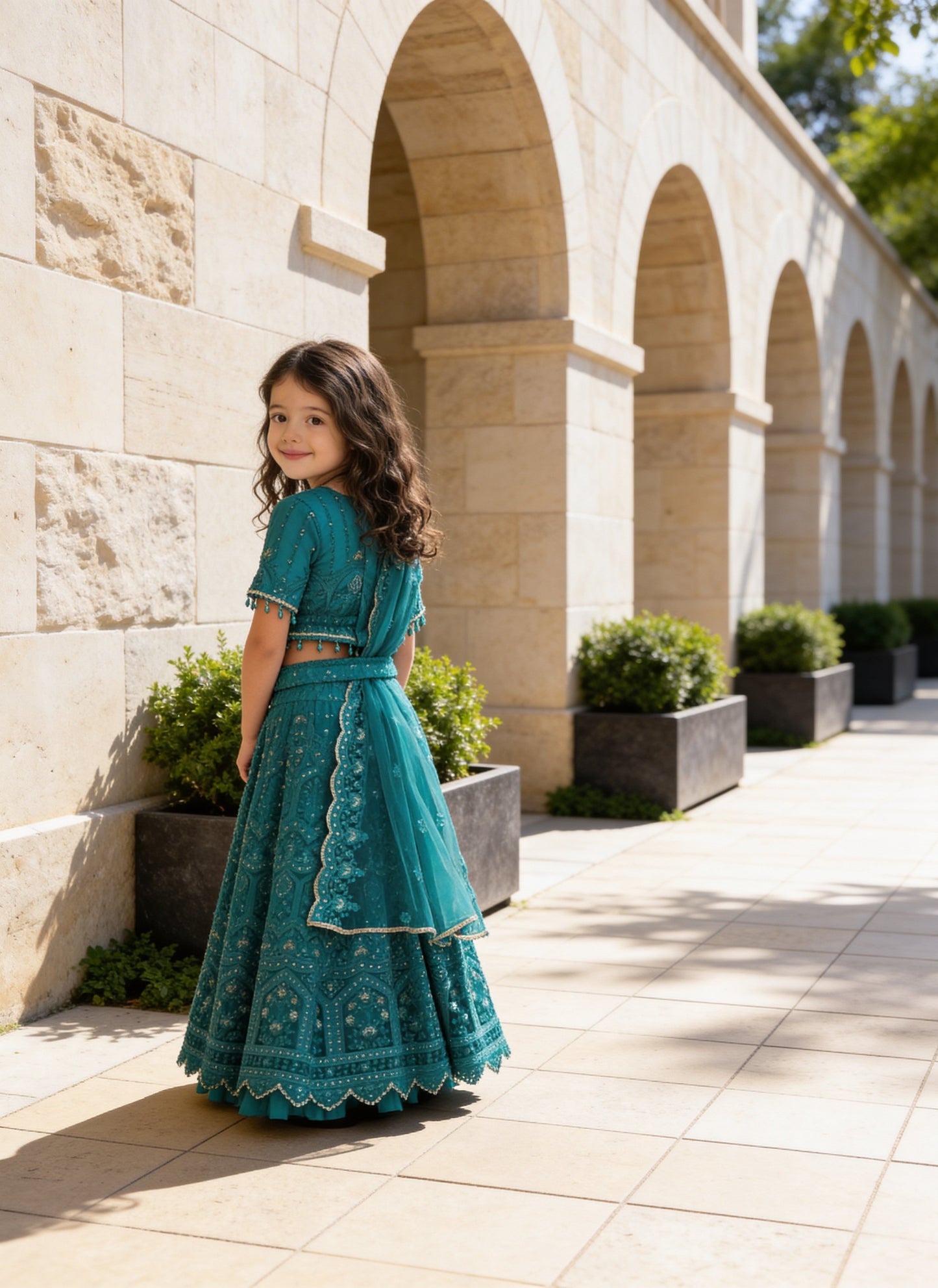 Thread and Sequence Lehenga Set