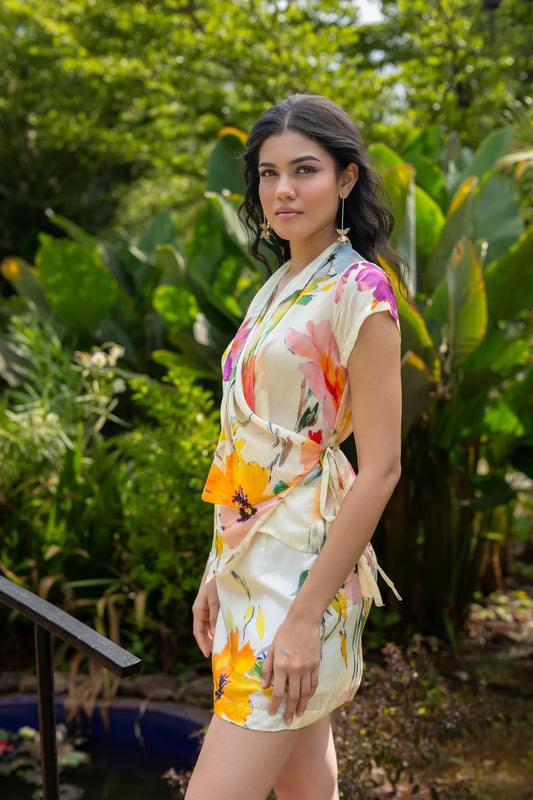 Fleur Wrap Top