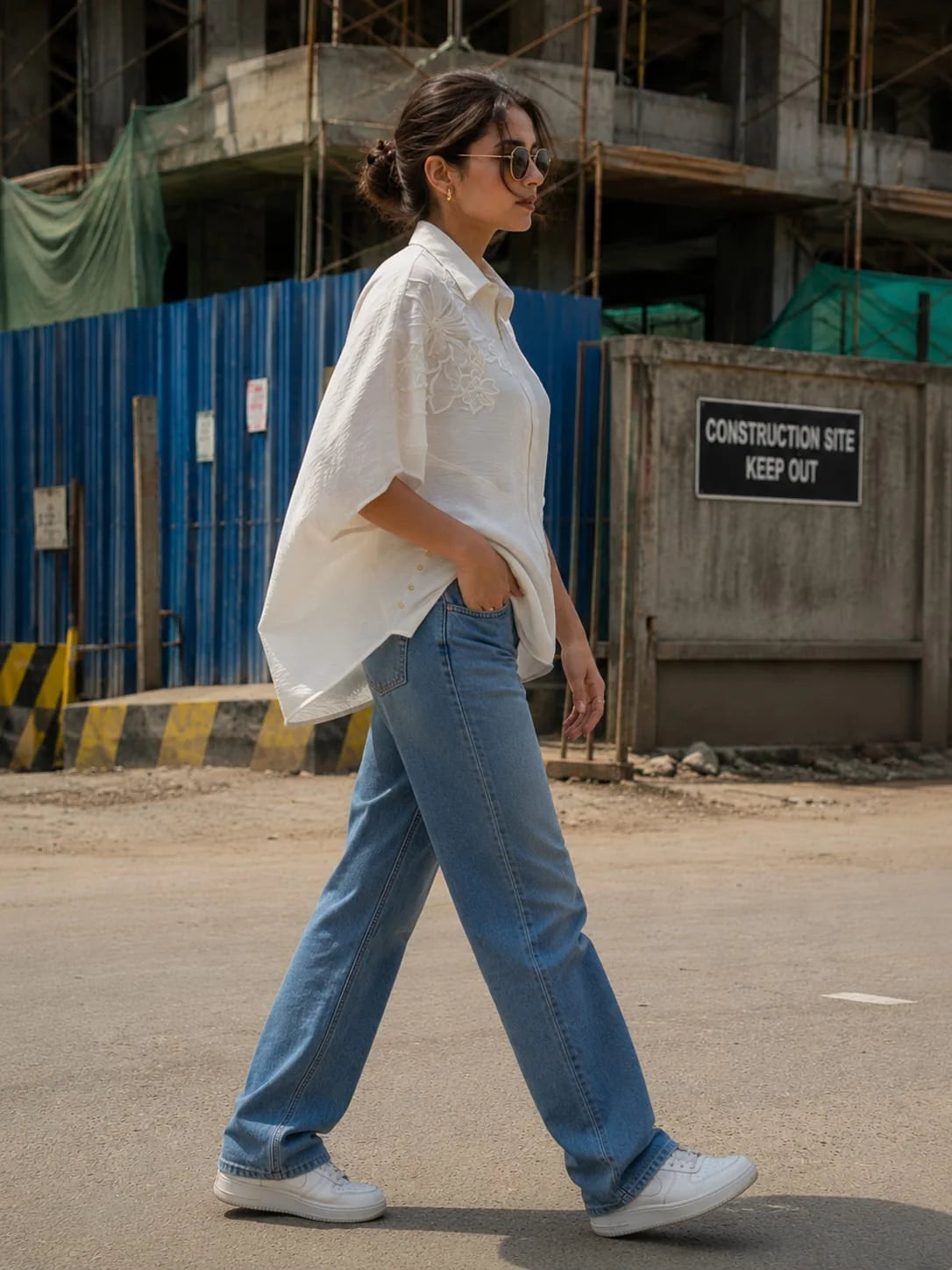 Flora Luxe Oversized Shirt