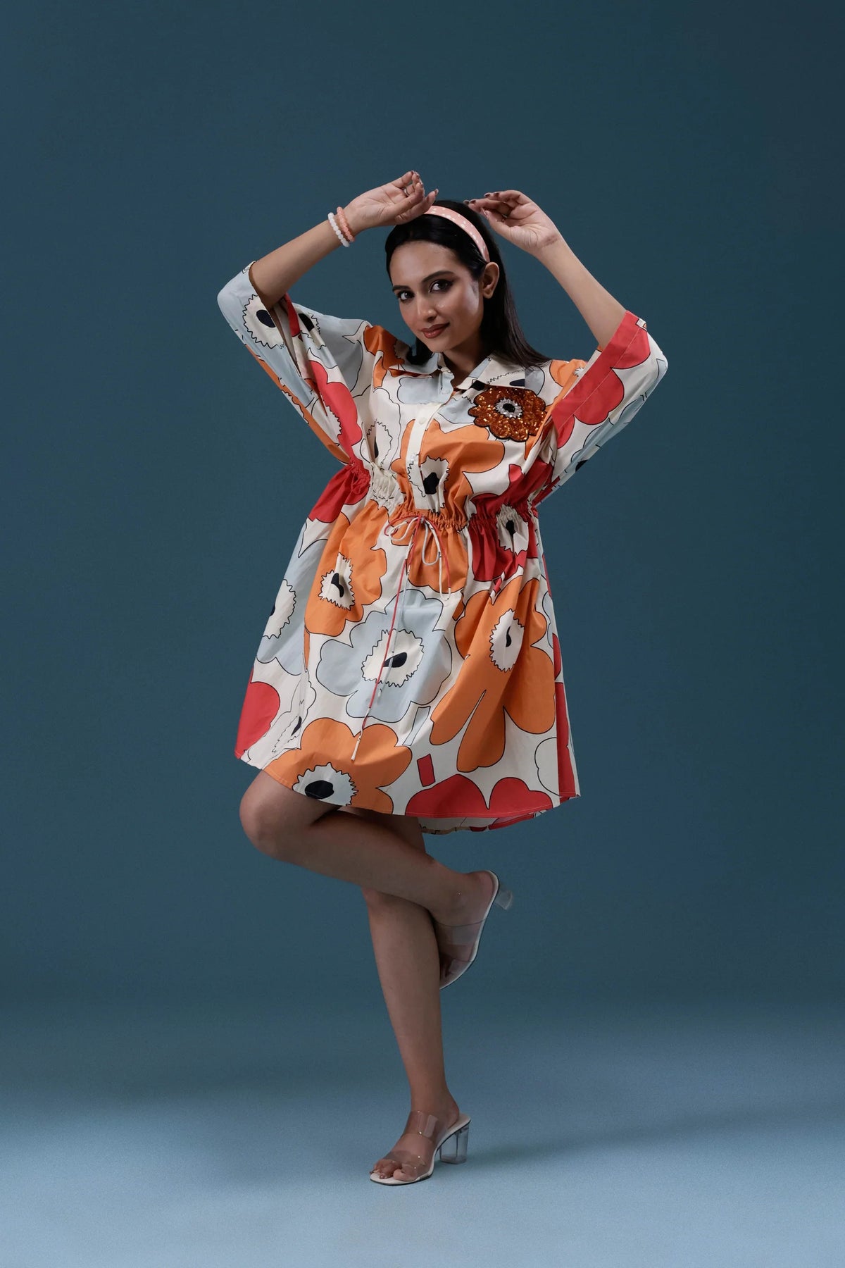 Floral Printed Short Dress