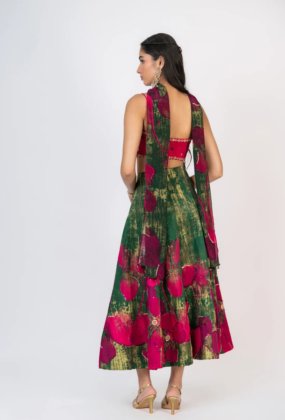 Gulaaboo V Cut Lehenga Set