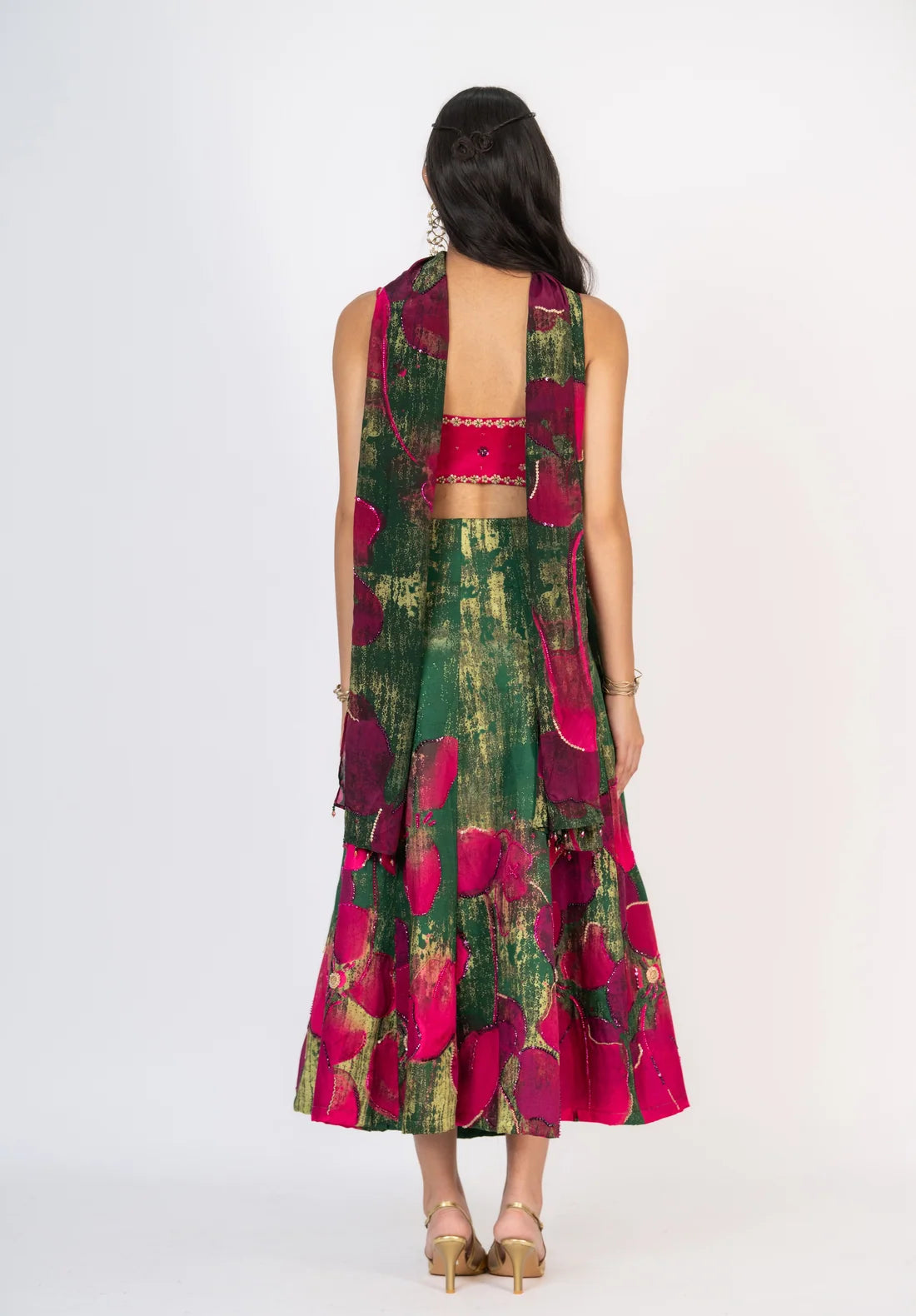 Gulaaboo V Cut Lehenga Set
