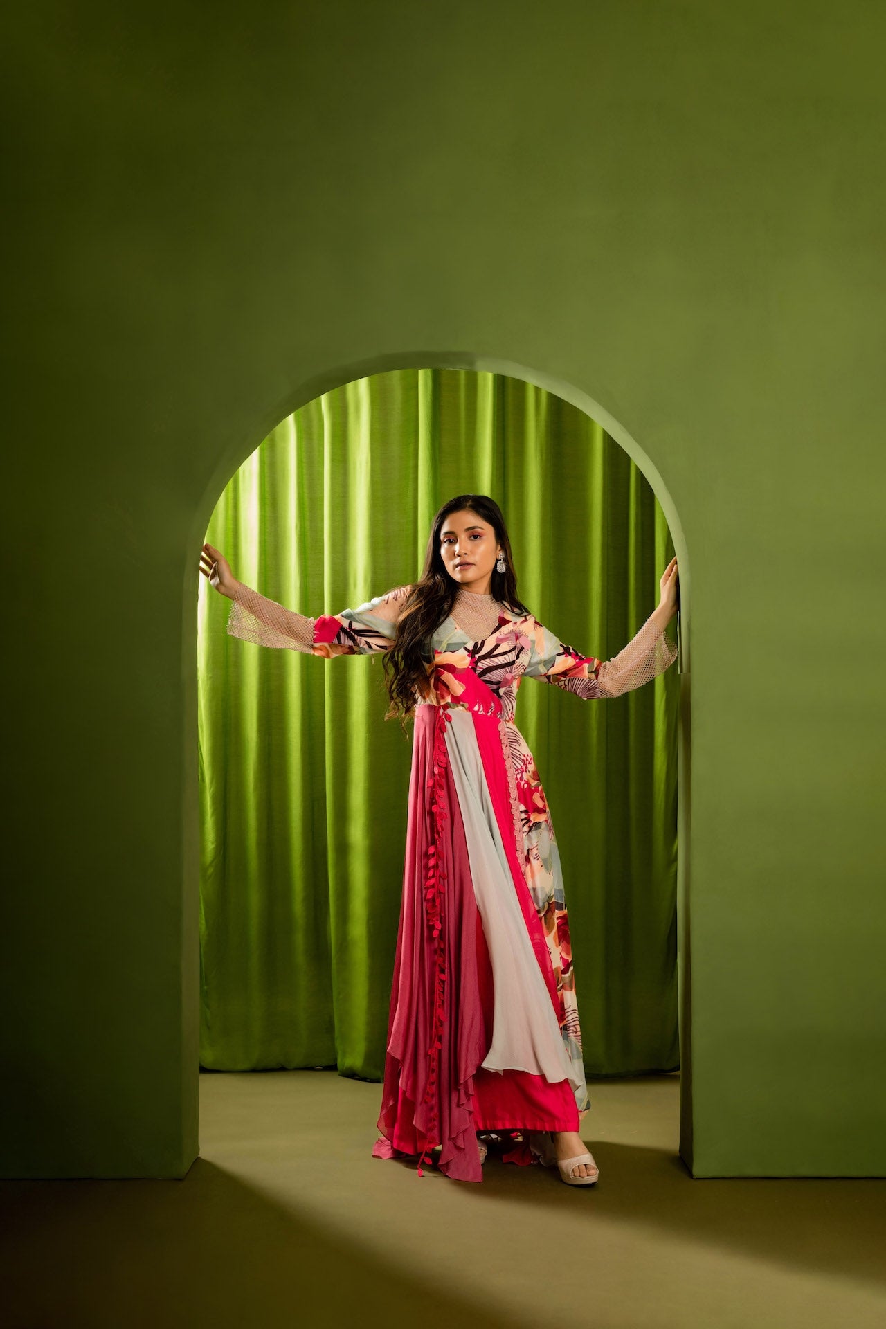 Fusion Printed Gown