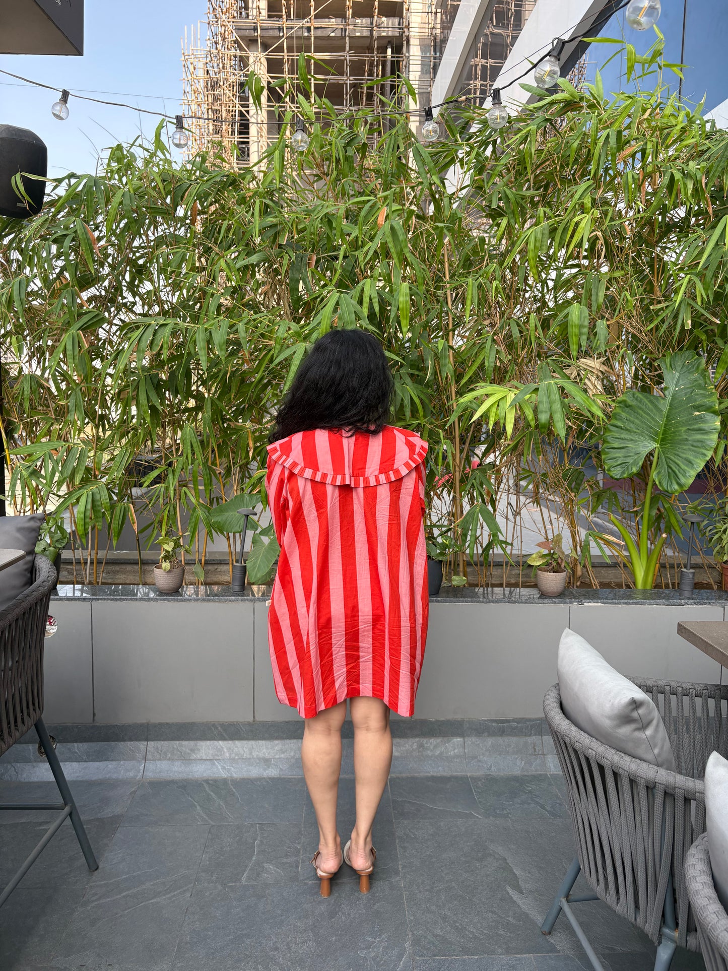 Orange Sorbet Stripes Dress