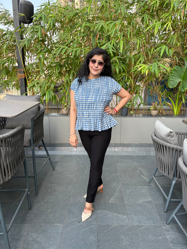 Bluebell Gingham Top