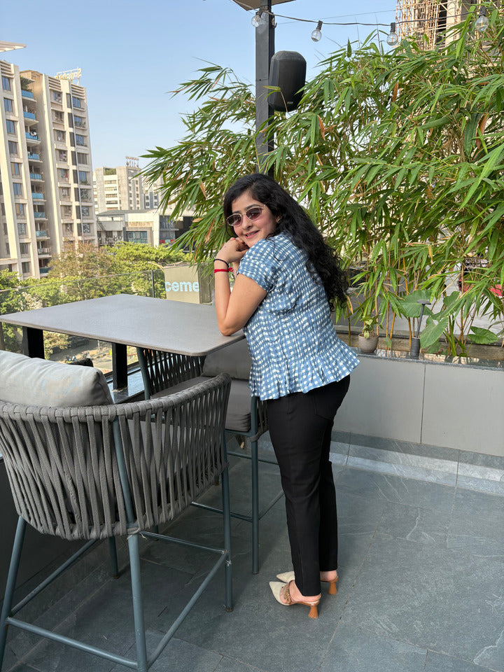 Bluebell Gingham Top