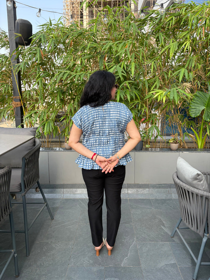 Bluebell Gingham Top