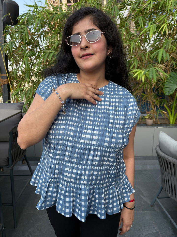 Bluebell Gingham Top