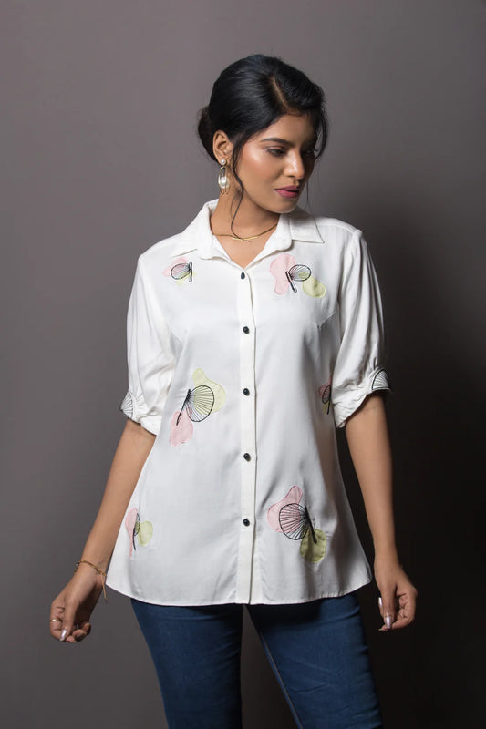 Handfan Embroidered Shirt