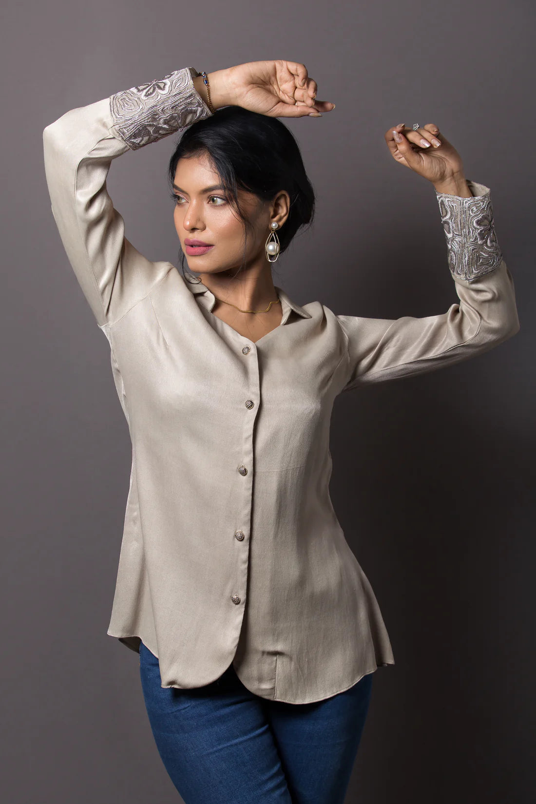 Serene Floral calf Shirt