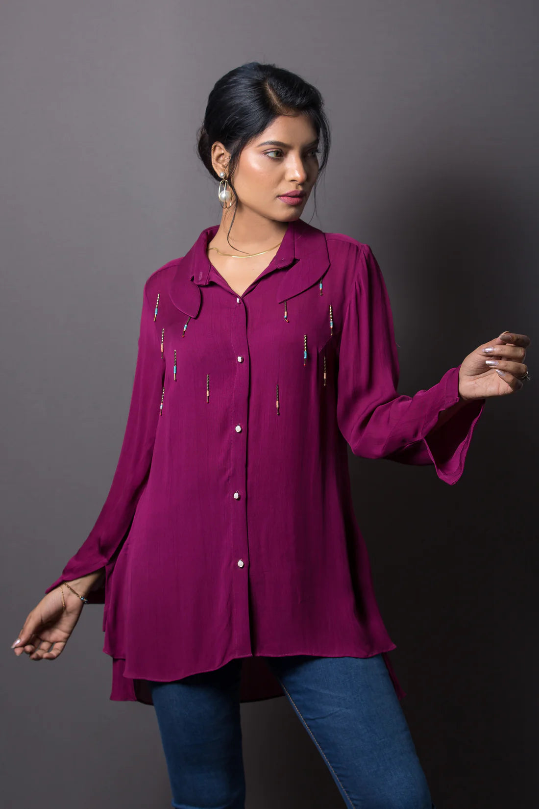 Beaded Lantern Shirt