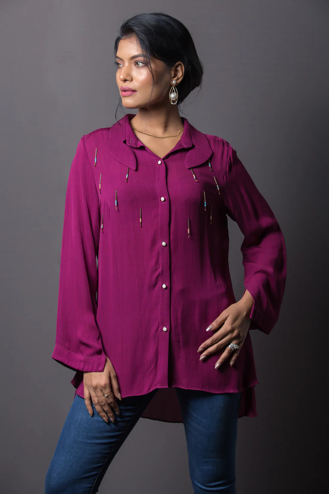 Beaded Lantern Shirt