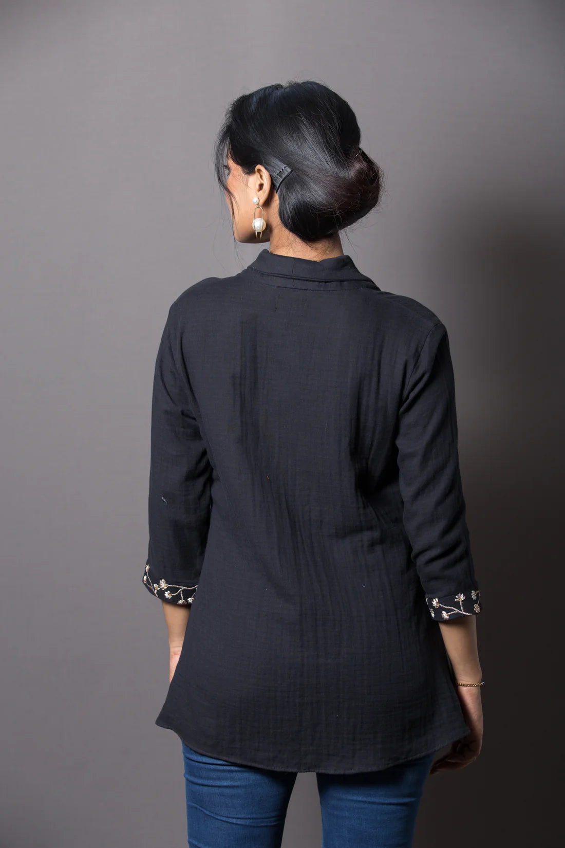 Floral Embroidered Shirt