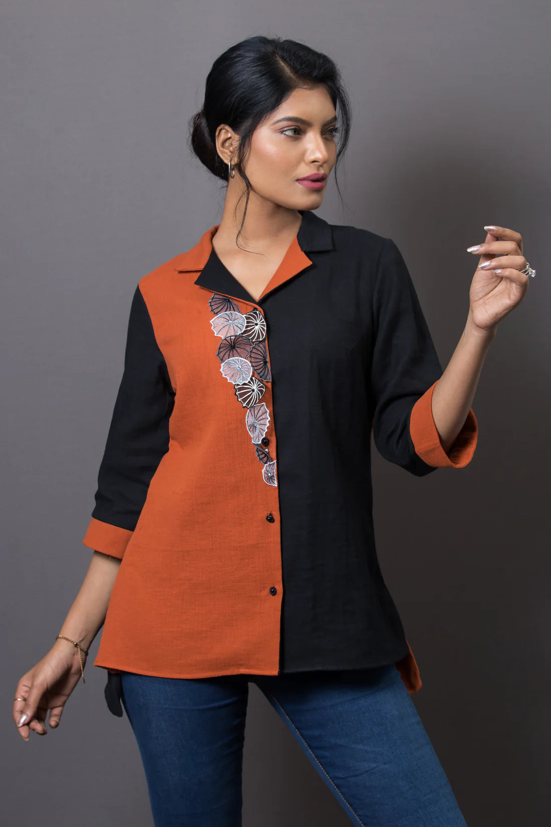 Umbrella Embroidered Shirt