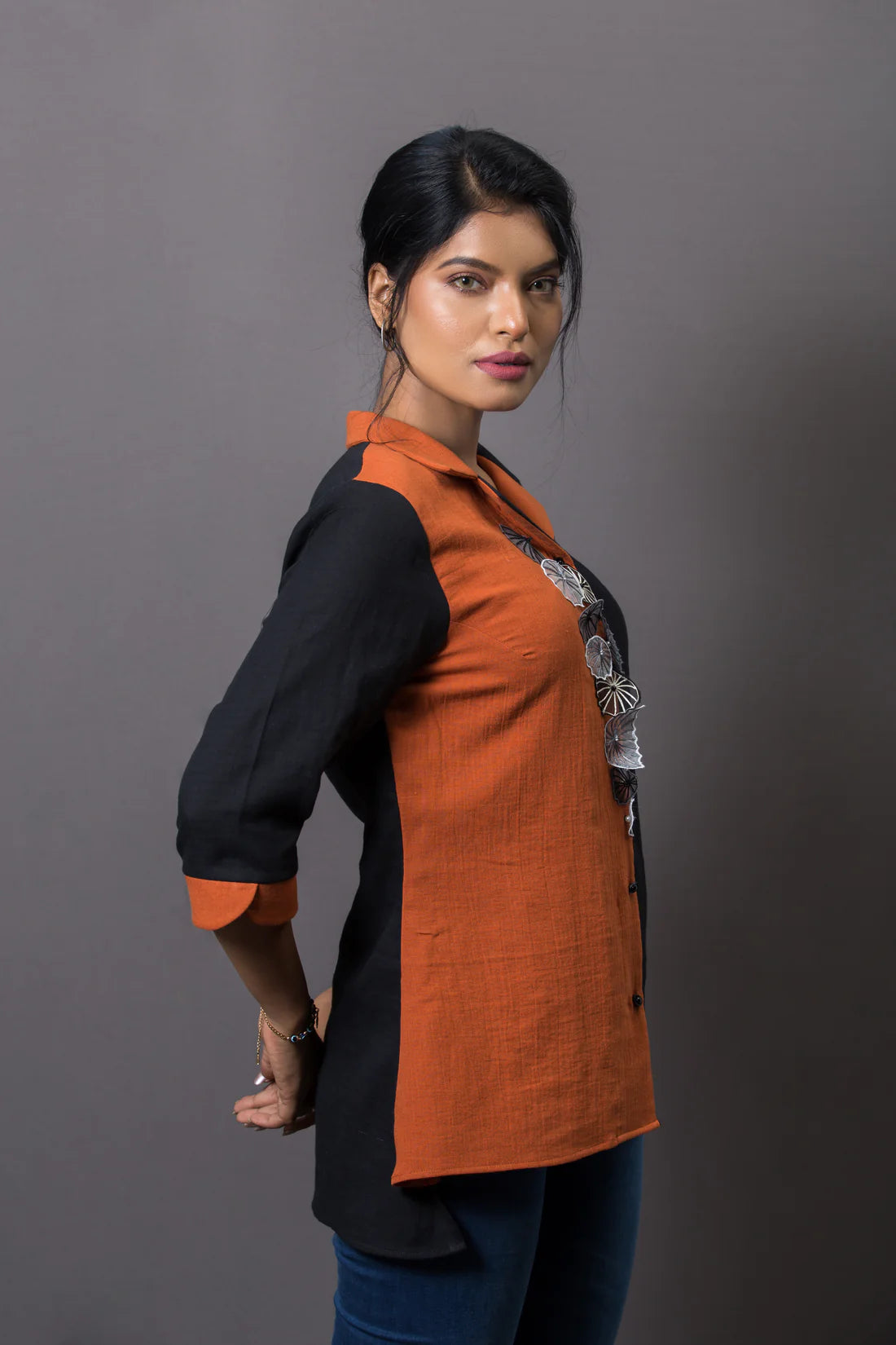 Umbrella Embroidered Shirt
