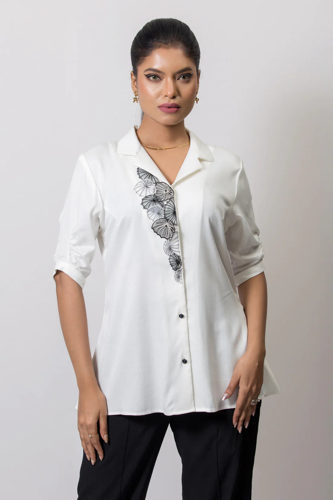 Umbrella Embroidered Shirt