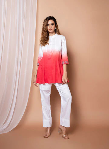 Pleated Ombre Co-ord Set