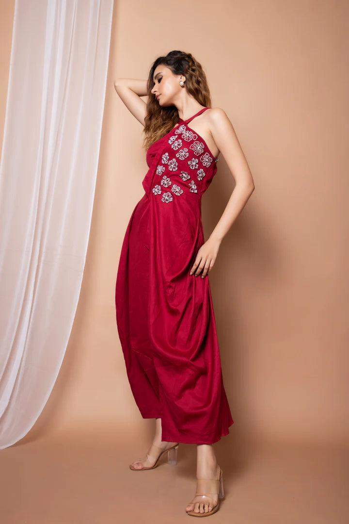 Floral Dhoti Jumpsuit