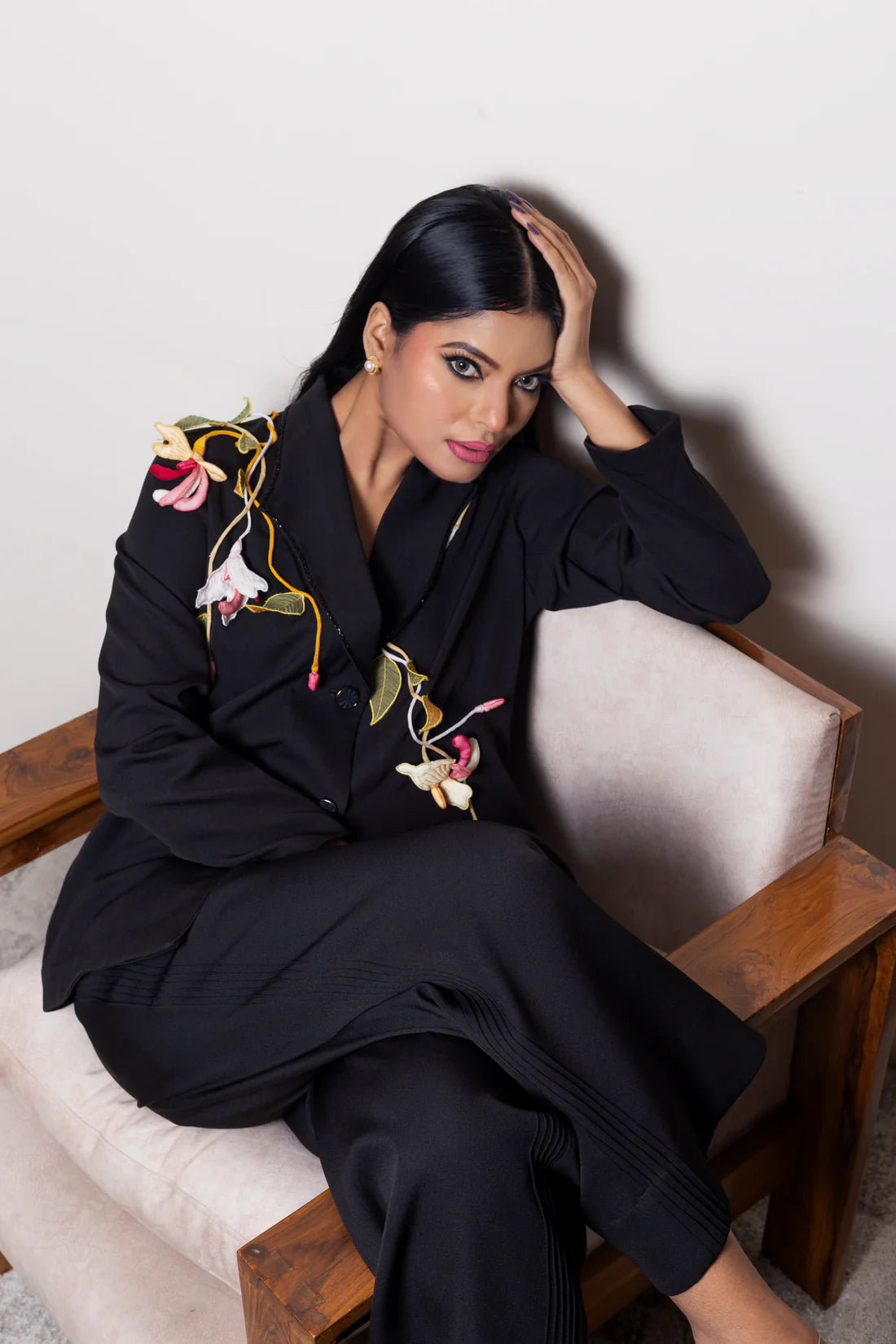 Evening garden blazer set