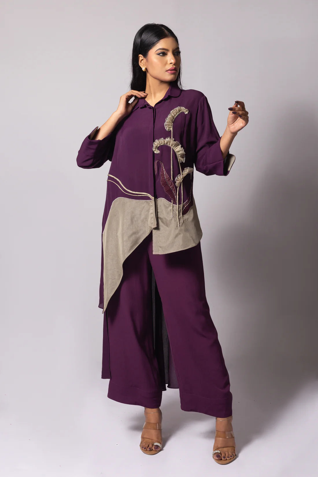 Offset Embellished Co-ord