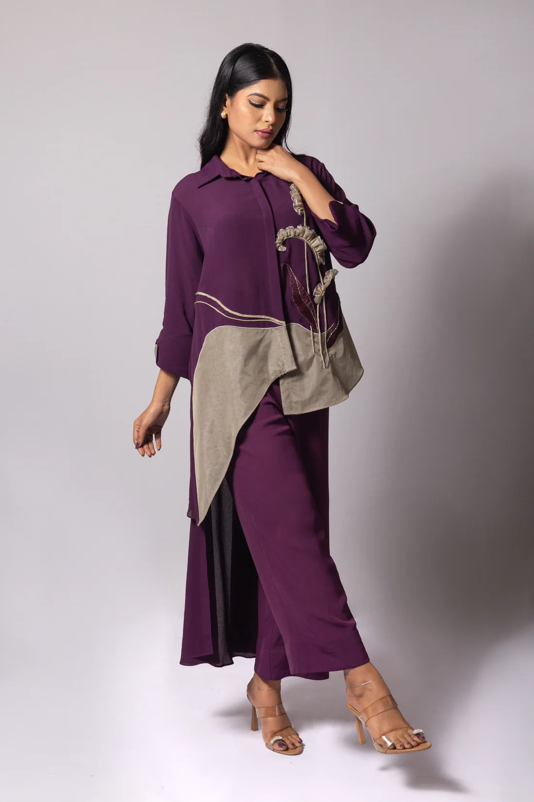 Offset Embellished Co-ord