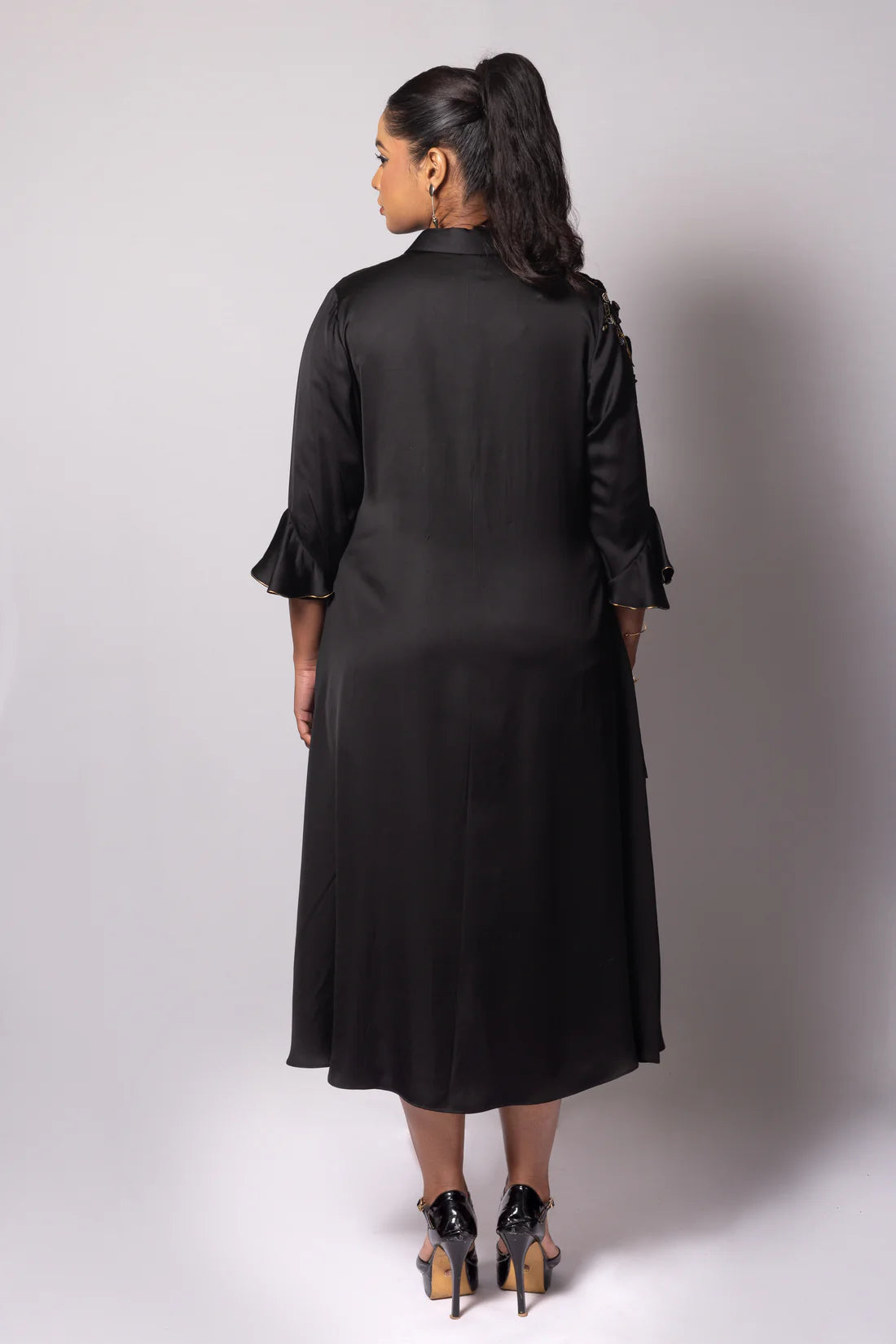 Asymmetric Frill Dress