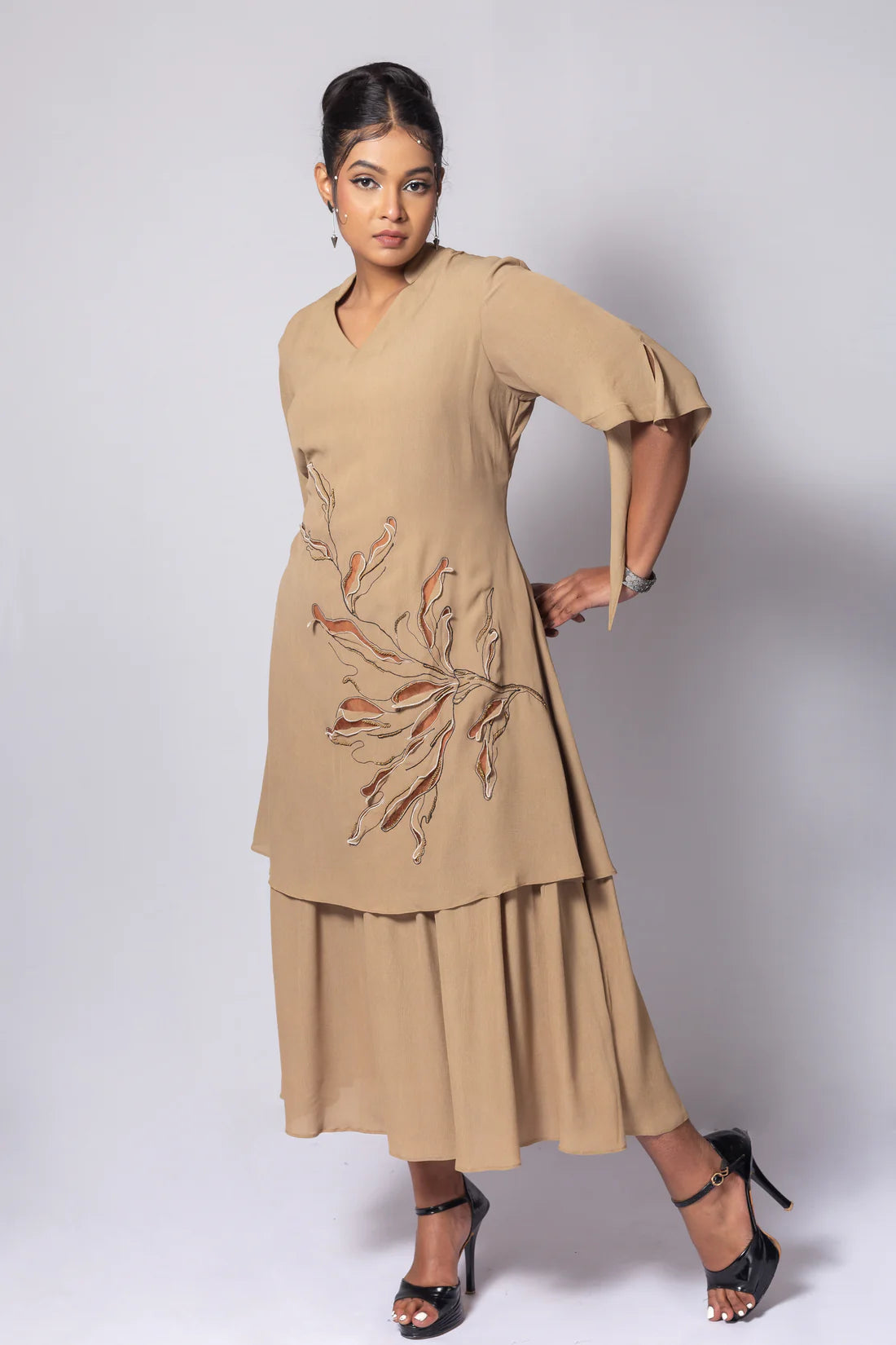 Fine Cut Layered Dress