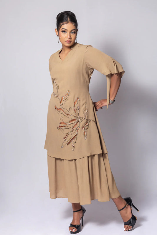 Fine Cut Layered Dress