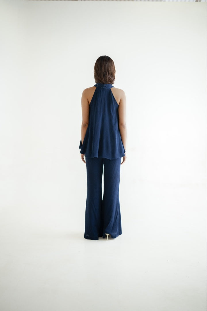 12 Kali Embroidered  Top with Scarf and  Pants