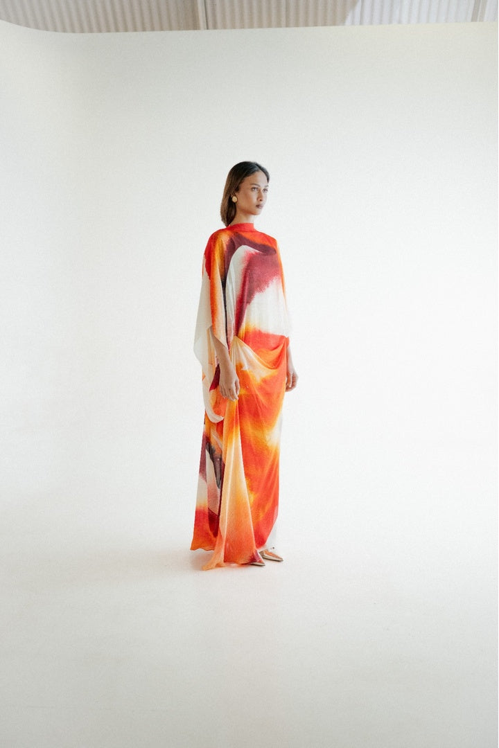 Chiffon  Shirt with Embroidered Pants Light Shade